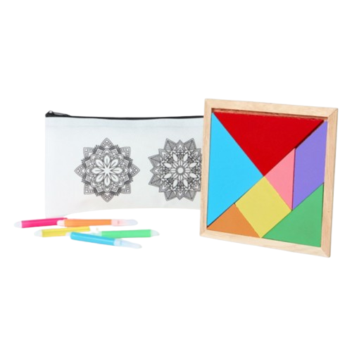 Estuche mandala y tangram
