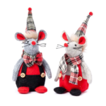 Ratoncito pajarita y bufanda a cuadros