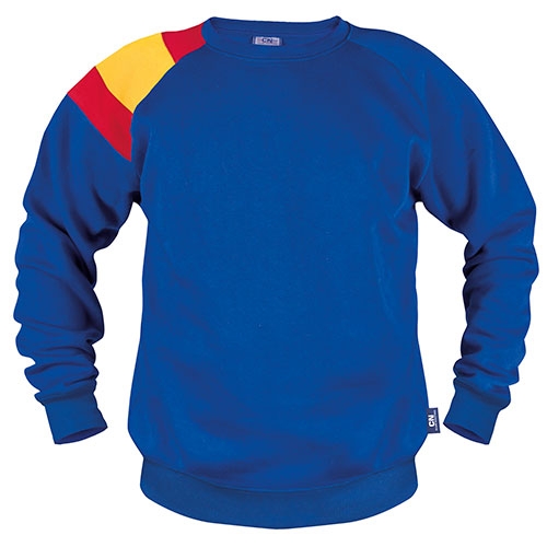Sudadera bandera España hombro azul