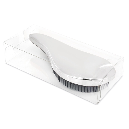 Cepillo pelo plateado