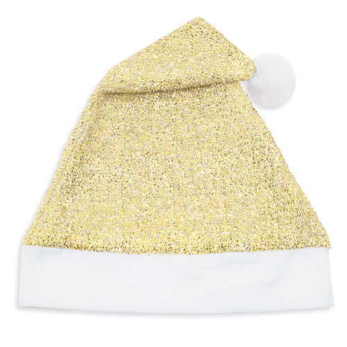 Gorro Navidad brillo Oro