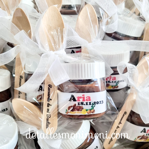 Mini nutella Bautizo Personalizada