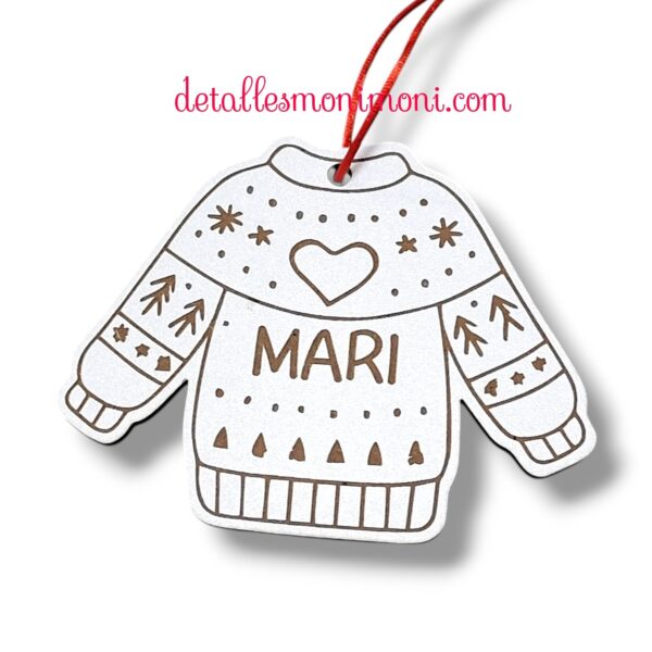 Jersey Navideño personalizado madera