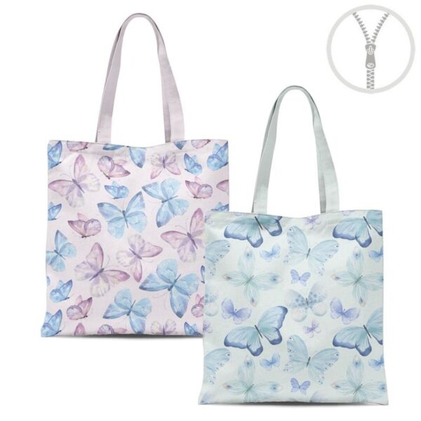 Bolsa algodón mariposas