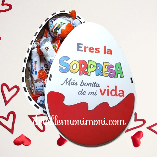 Caja 3D huevo kinder