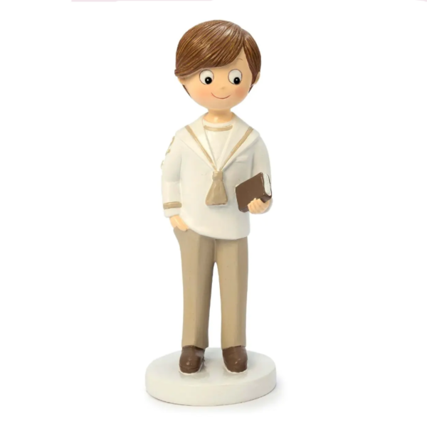 Figura Comunión marinero camisa beige mano en bolsillo