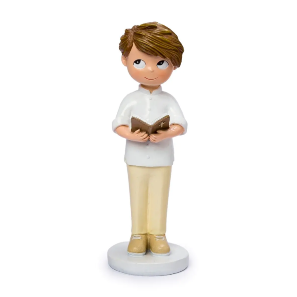 Figura tarta Comunión niño camisa blanca cuello mao