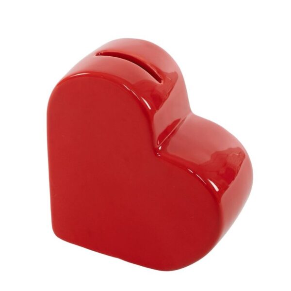 Hucha corazón rojo
