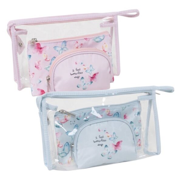 Juego 3 neceseres Mariposas