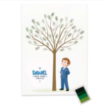 Lámina árbol huellas almirante azul