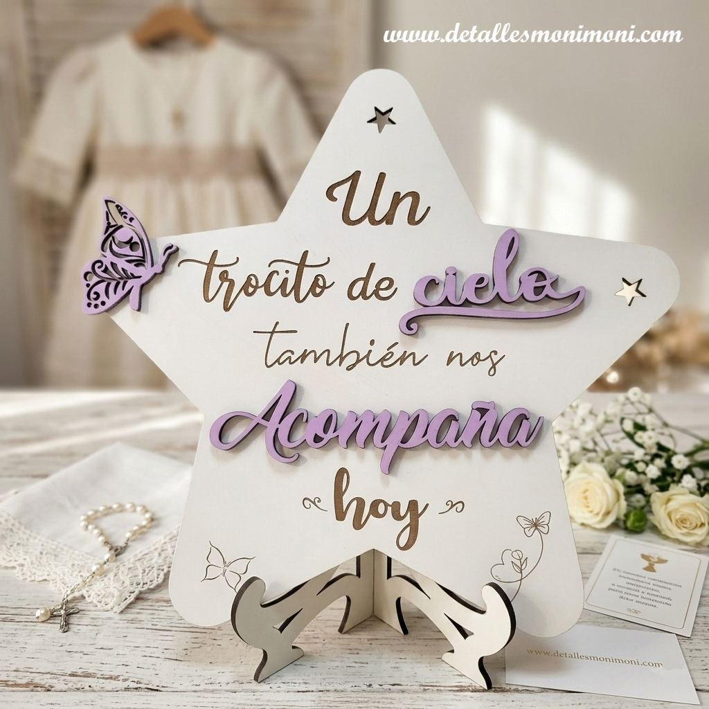 Estrella madera Un trocito de cielo.... Estrella madera Un trocito de cielo... - Imagen 1