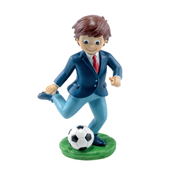 Figura tarta niño traje Comunión futbol